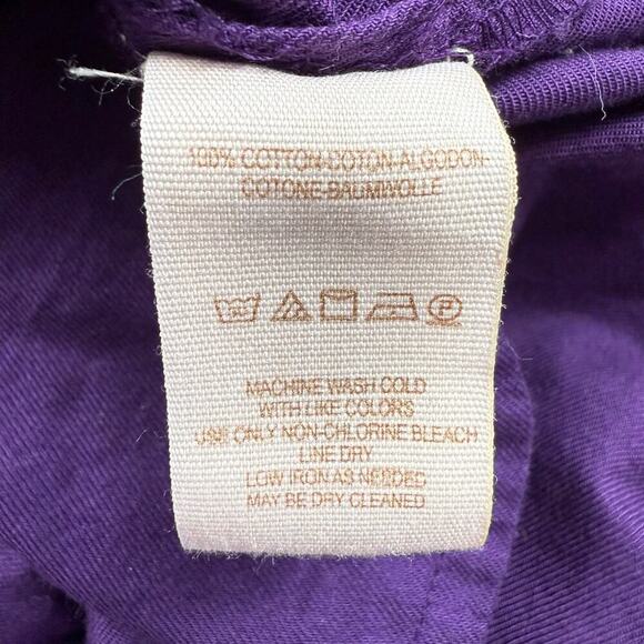 Free People Fleur Shift Off Shoulder Dress Large Lavender Floral Embroidered - Picture 7 of 10